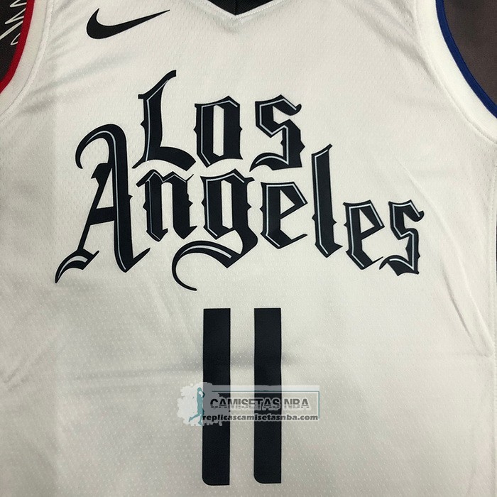 Camiseta Los Angeles Clippers John Wall NO 11 Ciudad 2019-20 Blanco